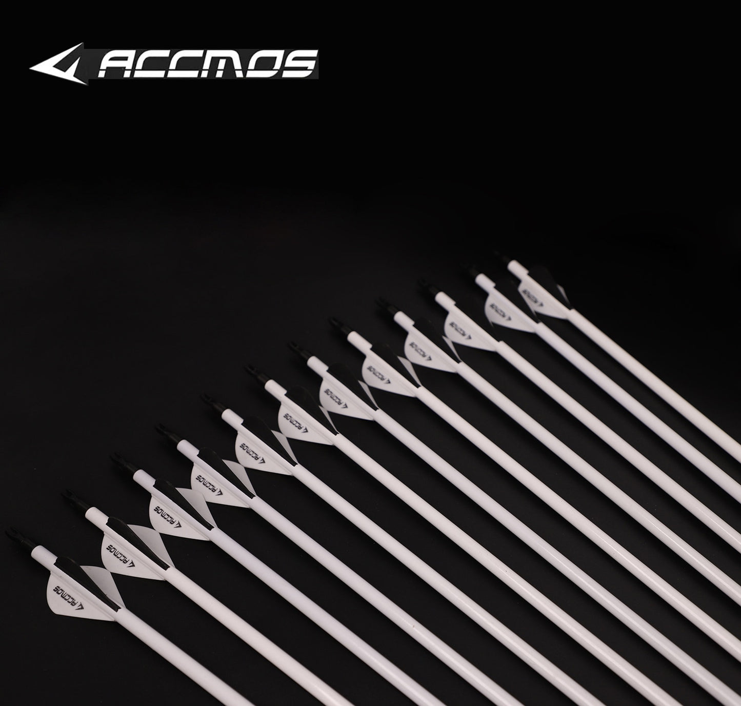 12Pcs  Spine 500 Carbon Arrow OD 7.8mm For 30-80lbs Compound / Recurve Bow Hunting