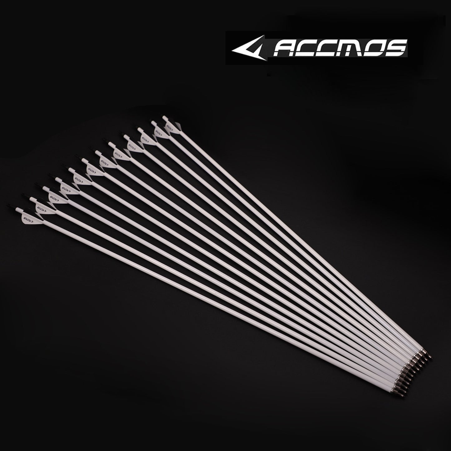 12Pcs  Spine 500 Carbon Arrow OD 7.8mm For 30-80lbs Compound / Recurve Bow Hunting