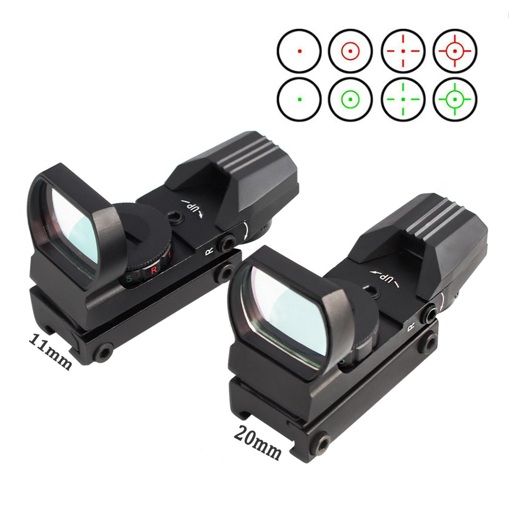 Magorui 11/20 mm Riflescope Hunting Optics Holographic Red Dot Sight Reflex 4 Reticle Tactical Gun Accessories