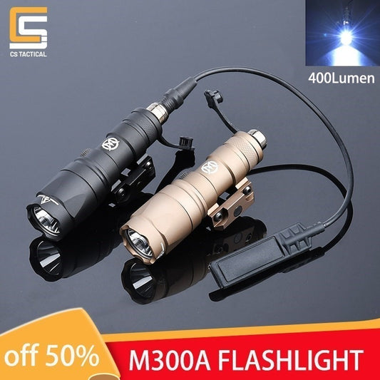 WADSN Surefir M300 M300A Tactical Mini Scout Flashlight for Airsoft Hunting Pistol Gun Weapon 20mm Picatinny Rail Accessories