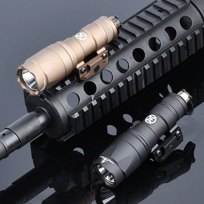 WADSN Surefir M300 M300A Tactical Mini Scout Flashlight for Airsoft Hunting Pistol Gun Weapon 20mm Picatinny Rail Accessories